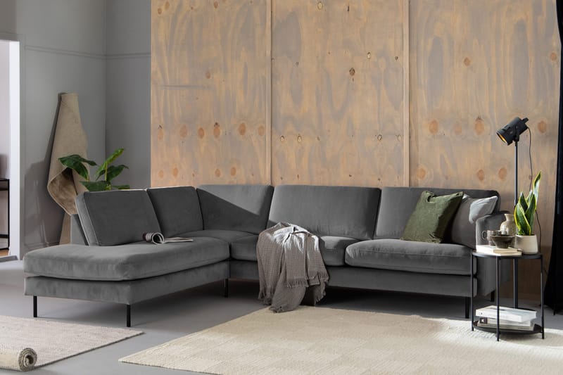 Theodin 2,5-sædet veloursofa med chaiselong Venstre - Møbler - Sofaer - Sofa med chaiselong