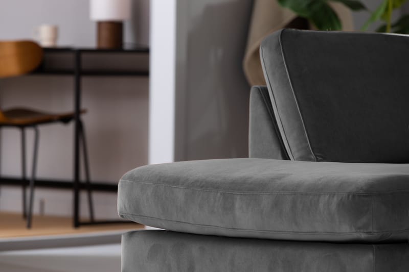 Theodin 2,5-sædet veloursofa med chaiselong Venstre - Møbler - Sofaer - Sofa med chaiselong
