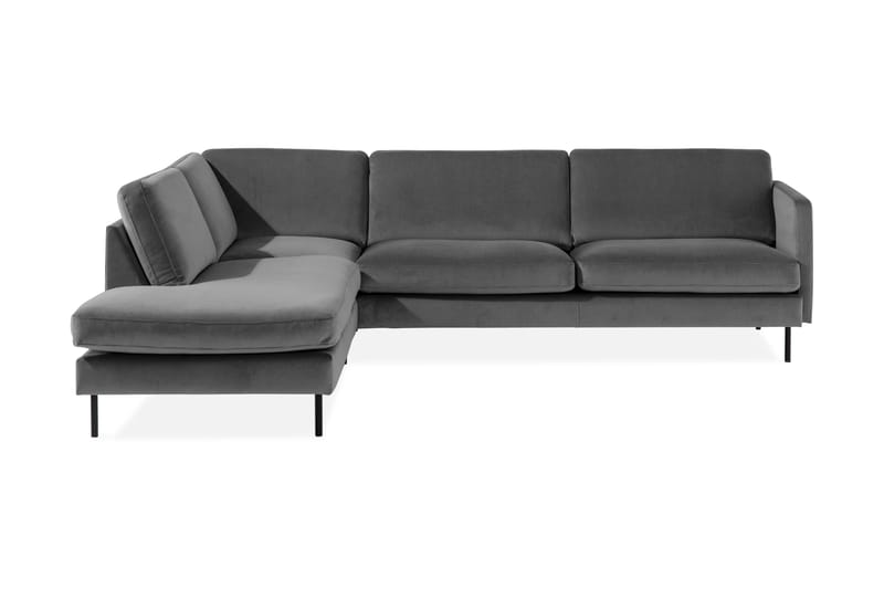 Theodin 2,5-sædet veloursofa med chaiselong Venstre - Sofa med chaiselong - Velour sofaer - 2-personer sofa med chaiselong