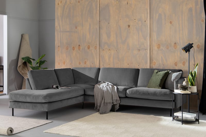 Theodin 2,5-sædet veloursofa med chaiselong Venstre - Møbler - Sofaer - Sofa med chaiselong