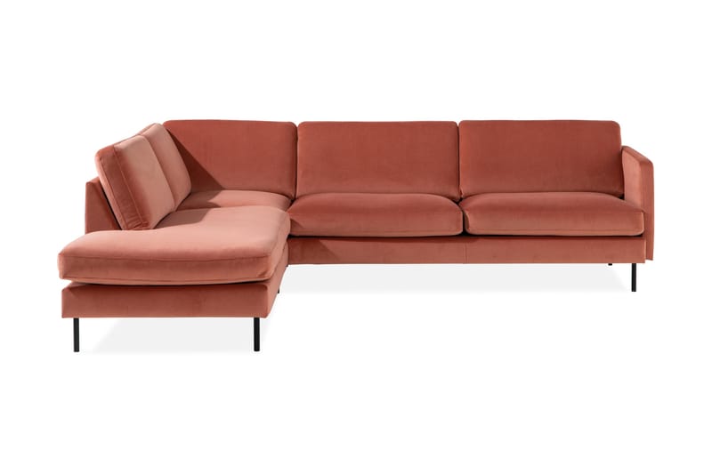 Theodin 2,5-sædet veloursofa med chaiselong Venstre - Sofa med chaiselong - Velour sofaer - 2-personer sofa med chaiselong