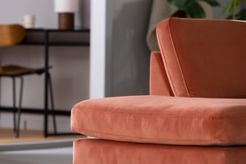 Theodin 2,5-sædet veloursofa med chaiselong Venstre - Møbler - Sofaer - Sofa med chaiselong