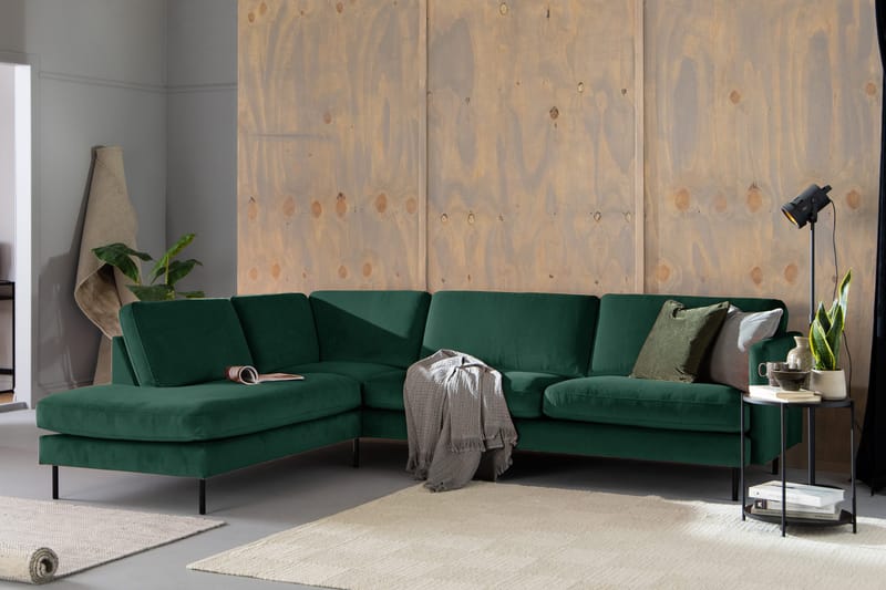 Theodin 2,5-sædet veloursofa med chaiselong Venstre - Møbler - Sofaer - Sofa med chaiselong