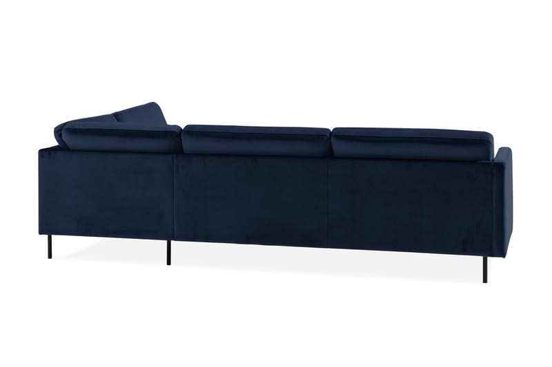 Theodin 2,5-pers. veloursofa med chaiselong Højre - Sofa med chaiselong - Velour sofaer - 2-personer sofa med chaiselong