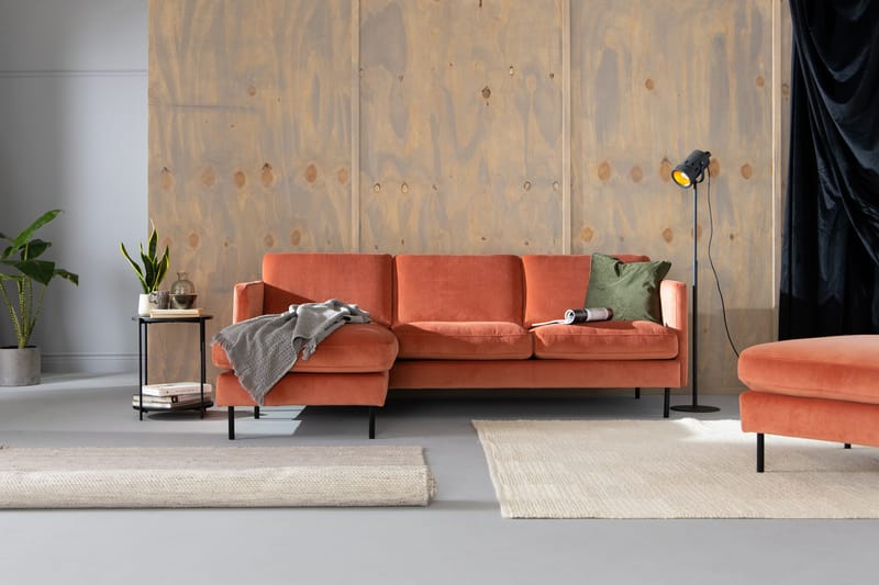 Theodin Velour sofa 2-pers. med Diva venstre - Møbler - Sofaer - Sofa med chaiselong