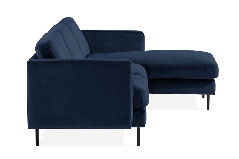 Theodin velour sofa 2-pers. med Diva højre - Møbler - Sofaer - Sofa med chaiselong