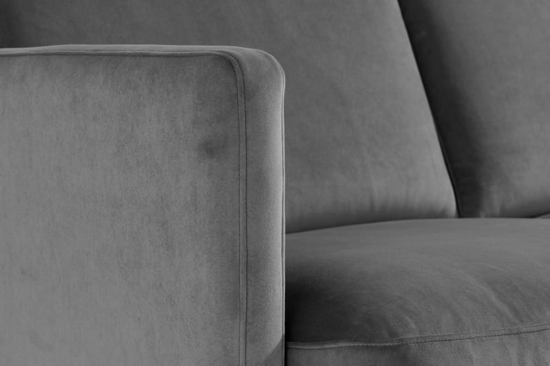 Theodin velour sofa 2-pers. med Diva højre - Møbler - Sofaer - Sofa med chaiselong