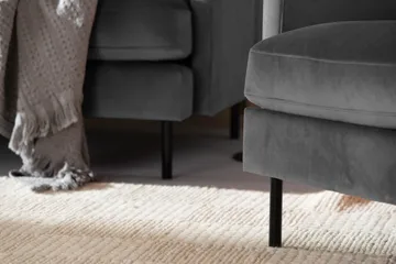 Theodin Velour sofa 2-pers. med Diva venstre - Møbler - Sofaer - Sofa med chaiselong