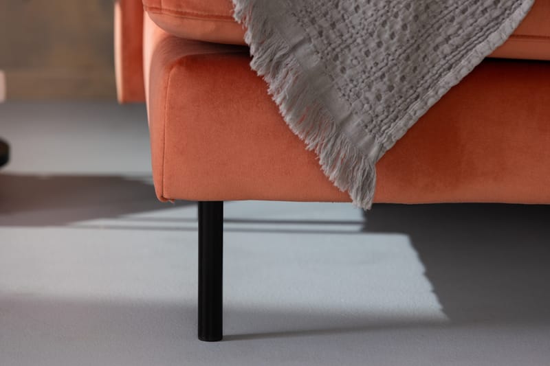 Theodin Velour sofa 2-pers. med Diva venstre - Møbler - Sofaer - Sofa med chaiselong