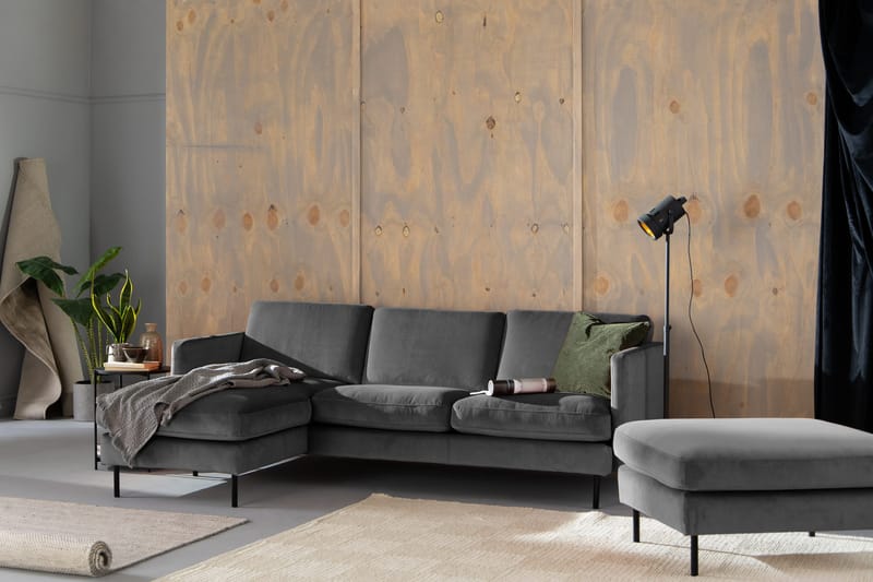 Theodin Velour sofa 2-pers. med Diva venstre - Møbler - Sofaer - Sofa med chaiselong