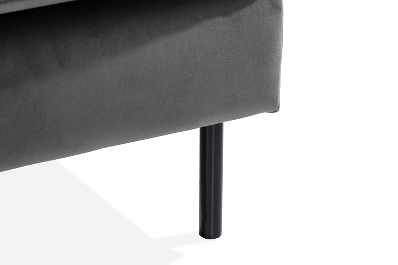 Theodin velour sofa 2-pers. med Diva højre - Møbler - Sofaer - Sofa med chaiselong