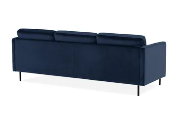 Theodin velour sofa 2-pers. med Diva højre - Møbler - Sofaer - Sofa med chaiselong