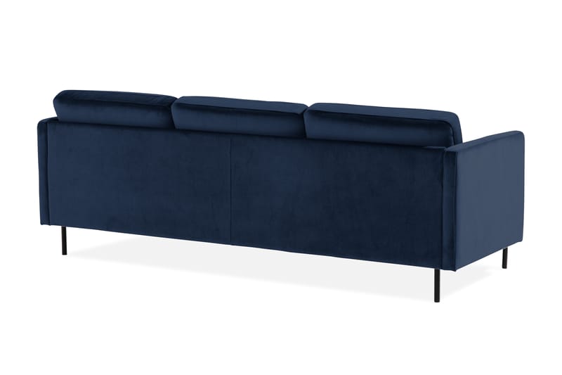 Theodin velour sofa 2-pers. med Diva højre - Sofa med chaiselong - Velour sofaer - 2-personer sofa med chaiselong