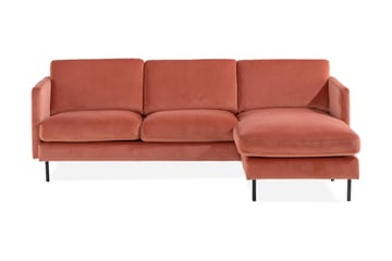 Theodin velour sofa 2-pers. med Diva højre