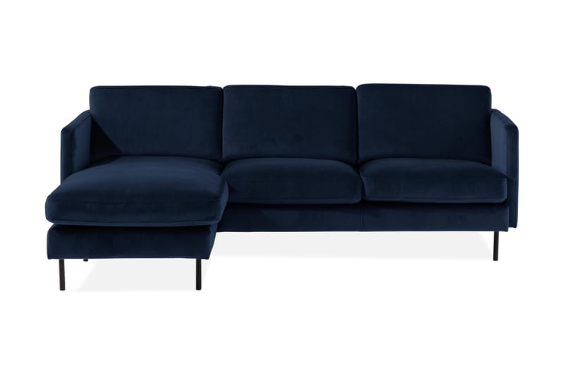 Theodin Velour sofa 2-pers. med Diva venstre - Sofa med chaiselong - Velour sofaer - 2-personer sofa med chaiselong