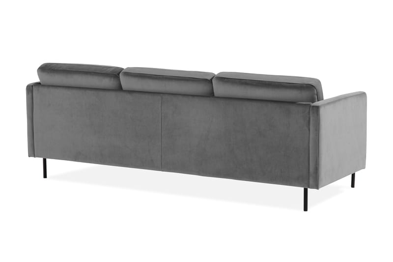 Theodin velour sofa 2-pers. med Diva højre - Sofa med chaiselong - Velour sofaer - 2-personer sofa med chaiselong