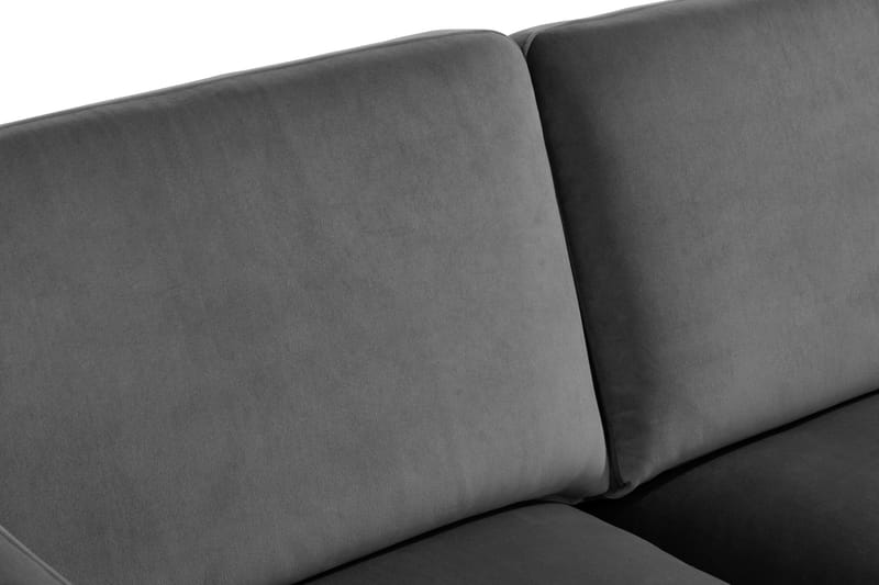 Theodin velour sofa 2-pers. med Diva højre - Sofa med chaiselong - Velour sofaer - 2-personer sofa med chaiselong