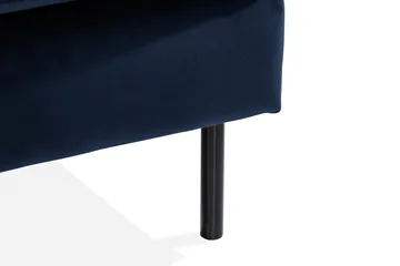 Theodin velour sofa 2-pers. med Diva højre - Møbler - Sofaer - Sofa med chaiselong