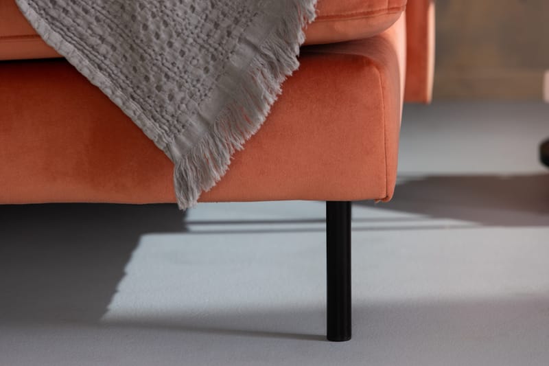 Theodin velour sofa 2-pers. med Diva højre - Møbler - Sofaer - Sofa med chaiselong