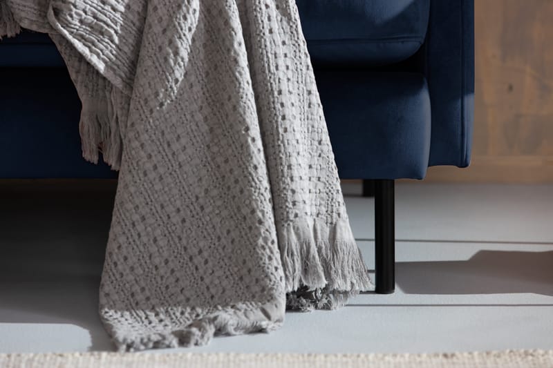 Theodin velour sofa 2-pers. med Diva højre - Møbler - Sofaer - Sofa med chaiselong