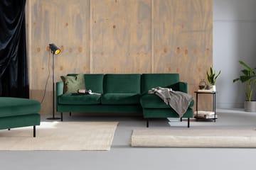 Theodin velour sofa 2-pers. med Diva højre - Møbler - Sofaer - Sofa med chaiselong