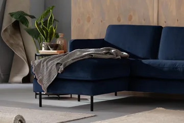 Theodin Velour sofa 2-pers. med Diva venstre - Møbler - Sofaer - Sofa med chaiselong