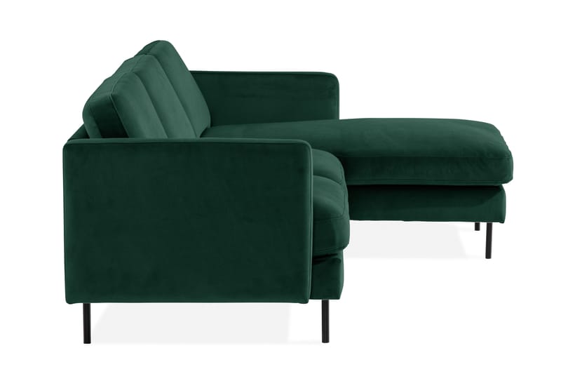 Theodin velour sofa 2-pers. med Diva højre - Møbler - Sofaer - Sofa med chaiselong