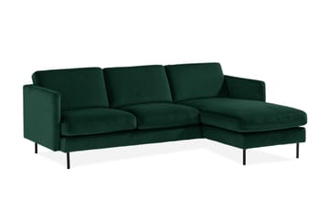 Theodin velour sofa 2-pers. med Diva højre - Møbler - Sofaer - Sofa med chaiselong