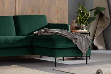 Theodin velour sofa 2-pers. med Diva højre - Møbler - Sofaer - Sofa med chaiselong