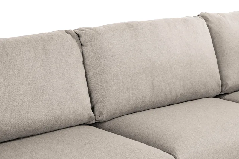 Trend 4-personers Højrevendt L-formet Chaiselongsofa i Stof 280 cm bred - Beige - Møbler - Sofaer - Sofa med chaiselong
