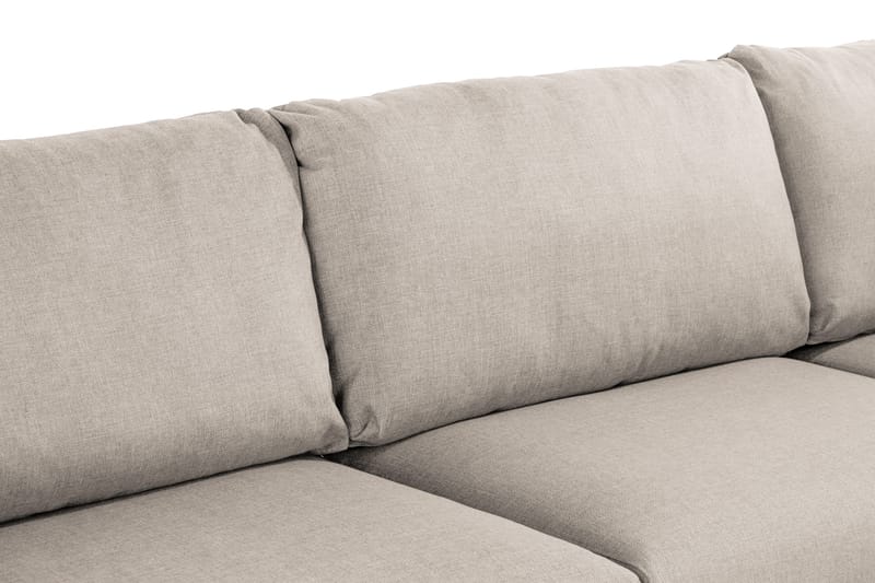 Trend 4-personers Højrevendt L-formet Chaiselongsofa i Stof 280 cm bred - Beige - Møbler - Sofaer - Sofa med chaiselong
