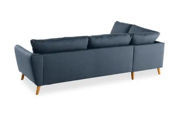 Trend 4-personers Venstrevendt L-formet Chaiselongsofa i Stof - Blå - Møbler - Sofaer - Sofa med chaiselong