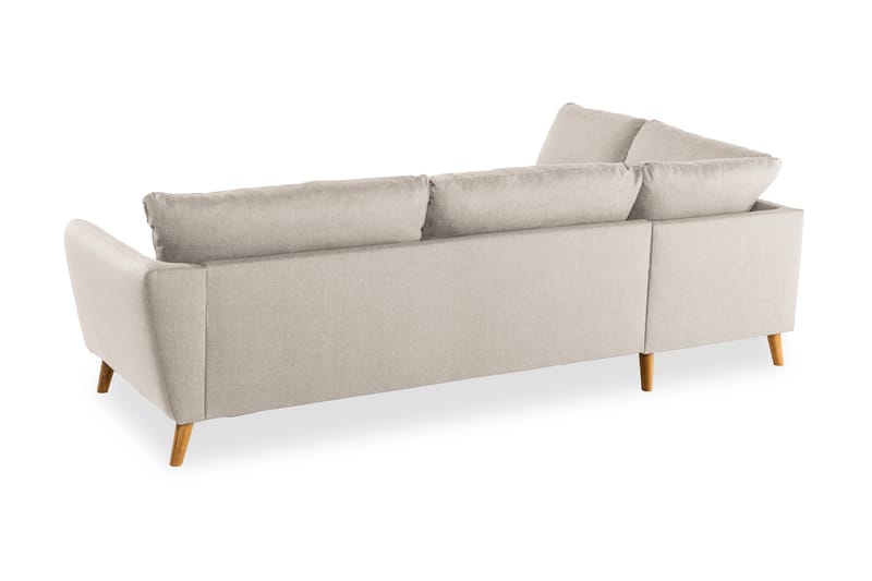 Trend 4-personers Venstrevendt L-formet Divansofa i Stof - Beige - Møbler - Sofaer - Sofa med chaiselong