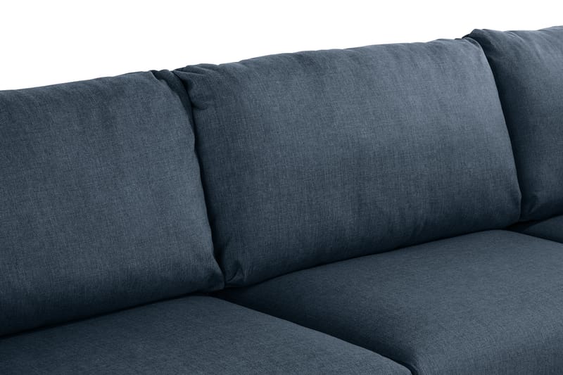 Trend 4-personers Venstrevendt L-formet Chaiselongsofa i Stof - Blå - Møbler - Sofaer - Sofa med chaiselong