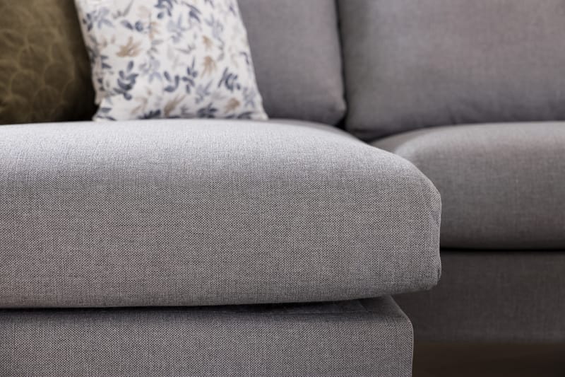 Trend 4-personers Venstrevendt L-formet Chaiselongsofa i Stof - Grå - Møbler - Sofaer - Sofa med chaiselong