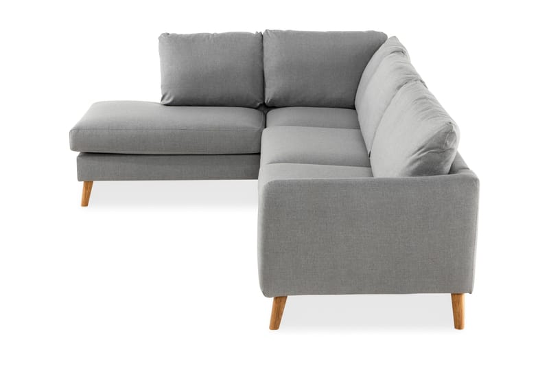 Trend 4-personers Venstrevendt L-formet Chaiselongsofa i Stof - Grå - Møbler - Sofaer - Sofa med chaiselong