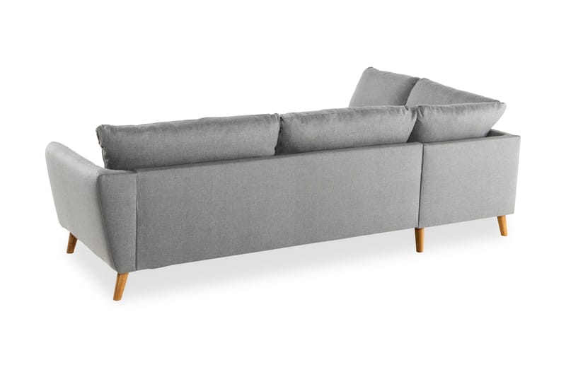 Trend 4-personers Venstrevendt L-formet Chaiselongsofa i Stof - Grå - Møbler - Sofaer - Sofa med chaiselong
