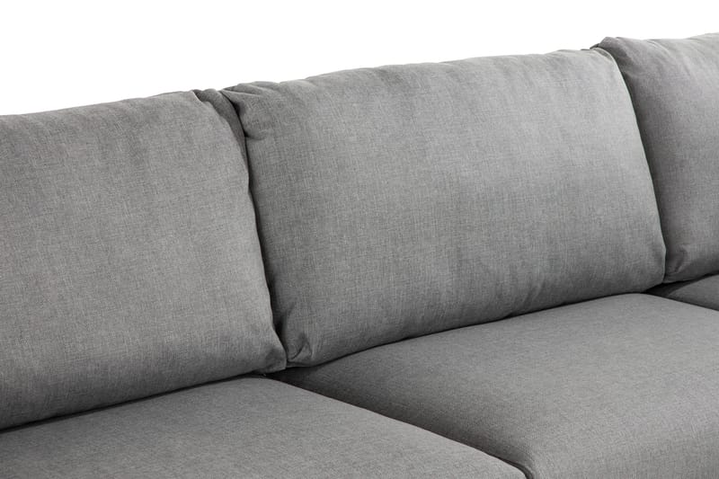 Trend 4-personers Højrevendt L-formet Chaiselongsofa i Stof - Grå - Møbler - Sofaer - Sofa med chaiselong