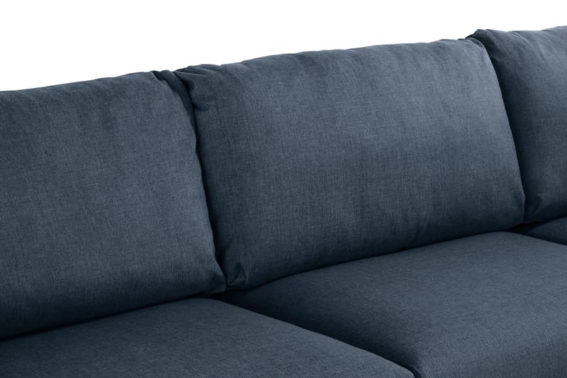 Trend 4-personers Højrevendt L-formet Chaiselongsofa i Stof - Blå - Møbler - Sofaer - Sofa med chaiselong