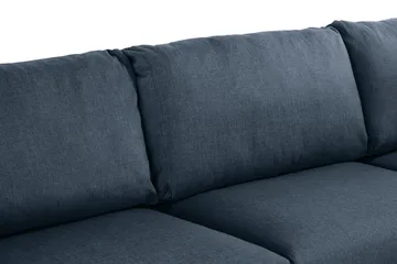 Trend 4-personers Højrevendt L-formet Chaiselongsofa i Stof - Blå - Møbler - Sofaer - Sofa med chaiselong