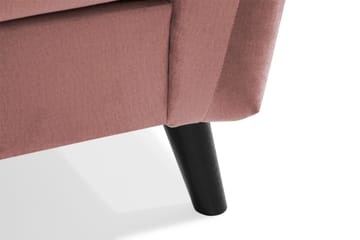 Trend 4-personers Venstrevendt L-formet Chaiselongsofa i Fløjl - Rosa - Møbler - Sofaer - Sofa med chaiselong
