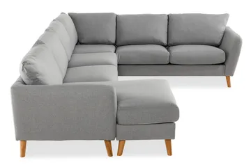 Trend 5-personers Venstrevendt U-formet Hjørnesofa med Divan i Stof - Grå - Møbler - Sofaer - Hjørnesofa - Hjørnesofa med chaiselong