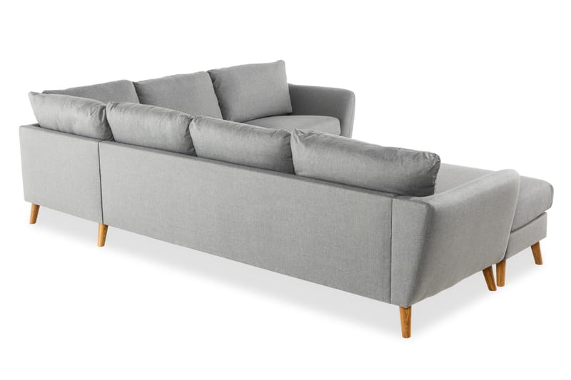 Trend 5-personers Venstrevendt U-formet Hjørnesofa med Divan i Stof - Grå - Møbler - Sofaer - Sofa med chaiselong