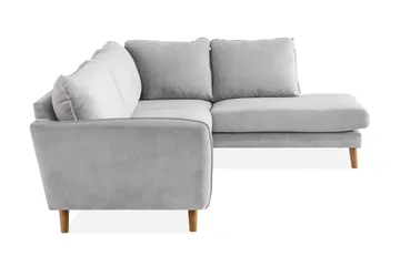 Trend Lyx 3-personers Venstrevendt L-formet Divansofa i Stof - Beige - Møbler - Sofaer - Sofa med chaiselong