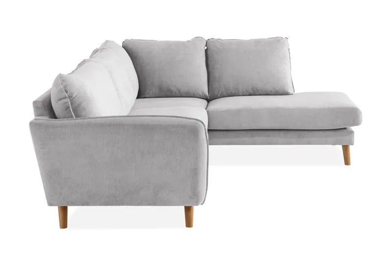 Trend Lyx 3-personers Venstrevendt L-formet Divansofa i Stof - Beige - Møbler - Sofaer - Sofa med chaiselong - 4 personers sofa med chaiselong