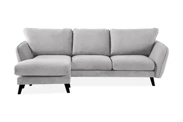 Trend Lyx 3-personers Venstrevendt L-formet Chaiselongsofa i Stof
