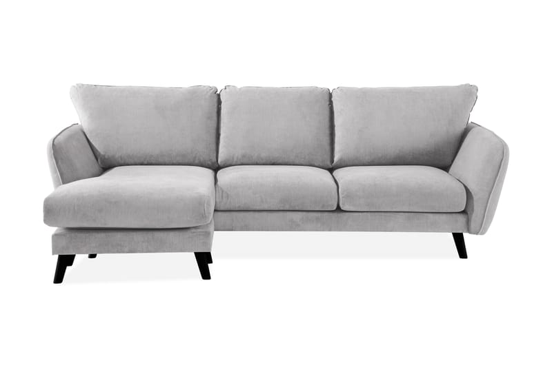 Trend Lyx 3-personers Venstrevendt L-formet Chaiselongsofa i Stof - Lysegrå - Møbler - Sofaer - Sofa med chaiselong - 4 personers sofa med chaiselong
