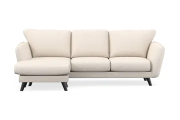 Trend Lyx 3-personers Venstrevendt L-formet Chaiselongsofa i Manchester - Beige - Møbler - Sofaer - Sofa med chaiselong