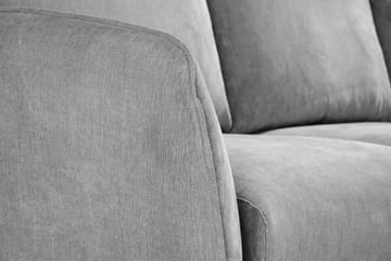Trend Lyx 3-personers Højrevendt L-formet Chaiselongsofa i Stof - Grå - Møbler - Sofaer - Sofa med chaiselong