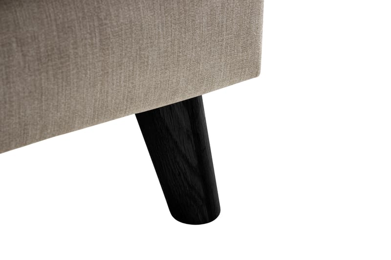 Trend Lyx 3-personers Højrevendt L-formet Chaiselongsofa i Stof - Beige - Møbler - Sofaer - Sofa med chaiselong